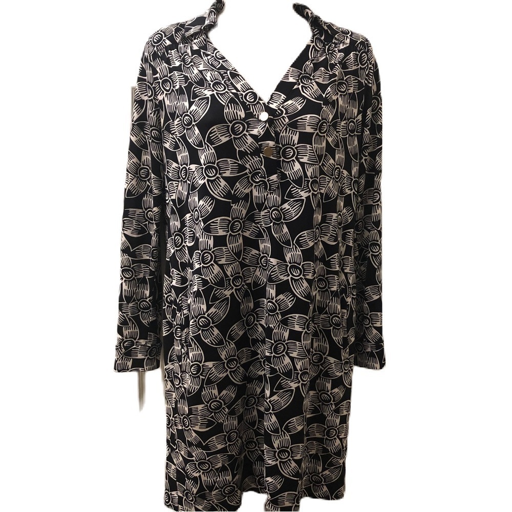 Vintage Diane von Furstenberg Women’s Silk Collared Slip On Dress Size 4